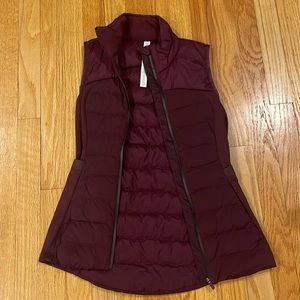 Worn Few Times Cassis Lululemon Down For It All Vest Sz 2